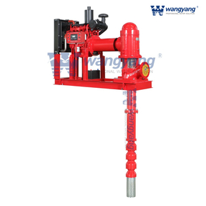 Bomba de turbina vertical com motor diesel